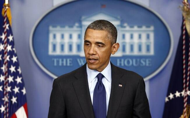 Com rosto abatido, presidente dos EUA, Barack Obama, faz pronunciamento após prisão de suspeito que estava foragido em Boston