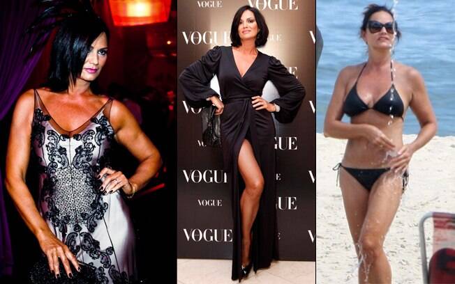 Luiza Brunet é outra brasileira que está com tudo aos 50. A modelo arranca suspiros dos homens quando vai às prais cariocas e mostra seu corpão em dia