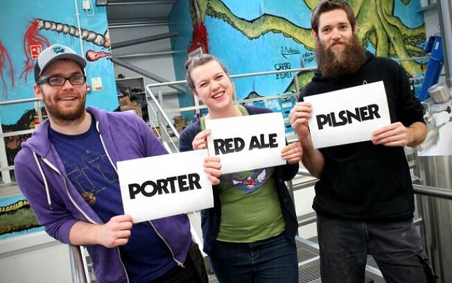 Votação de hoje é para definir o estilo da nova BrewDog: Pilsner, Red Ale ou Porter