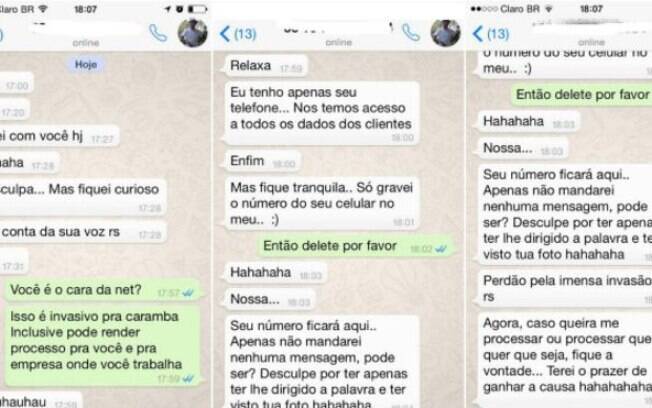 Jornalista denunciou investida de atendente da Net, que ironizou alertas de que poderia ser processado