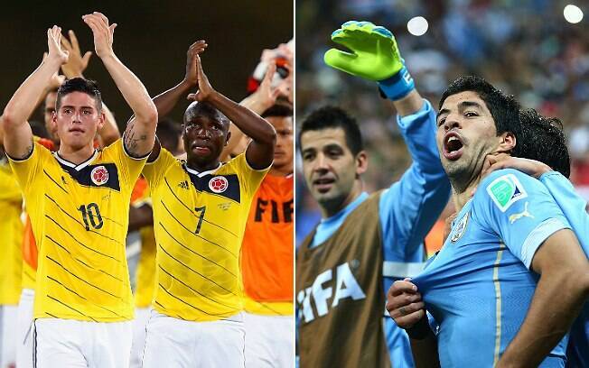 Já Colômbia e Uruguai se enfrentam às 17h, no Rio de Janeiro
