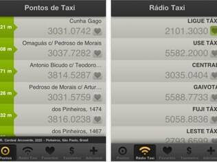 Moove Taxi mostra localização de pontos de táxi