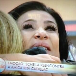Scheila Carvalho se emociona ao reencontrar Rita Cadillac após deixar 'A Fazenda 6'