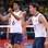 Bruno e Leandro vibram com o ponto do Brasil. Foto: Getty Images