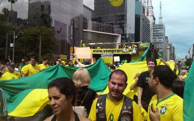 manifestação. Foto: David Shalom/iG São Paulo