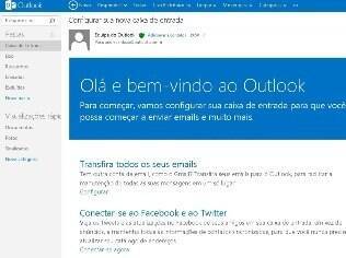 Outlook.com tem visual mais limpo do que o Hotmail
