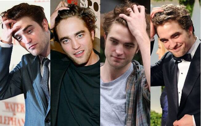 Tique nervoso? Robert Pattinson adora passar as mãos nos cabelos...