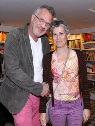 Pedro Bial e Roberta Rodrigues