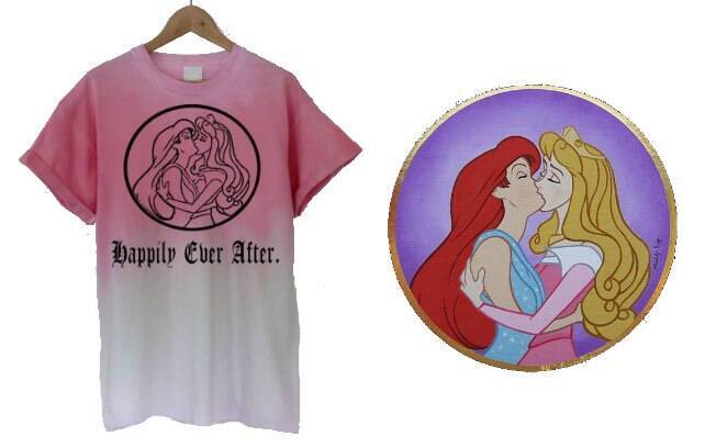 Camisetas afirmam: lésbicas podem ser felizes para sempre, sim