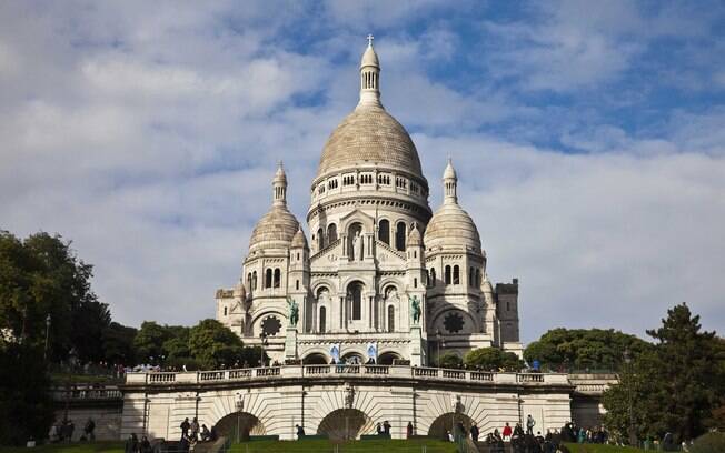 A igreja do Sacre-Coeur, em Montmatre