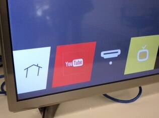 WebOS mostra serviços na parte inferior da tela
