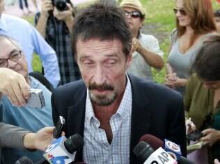 McAfee, em sua chegada aos EUA: volta a Belize está descartada