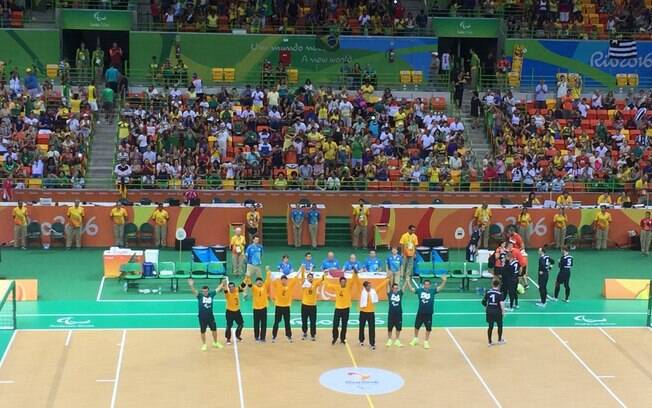 Brasil venceu a Alemanha no goalball