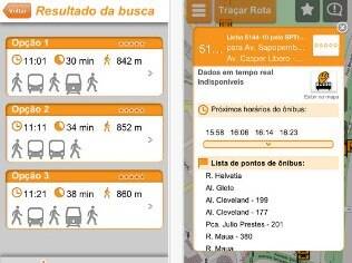 Aplicativo Moovit permite traçar rotas de transporte público e consultar informações sobre linhas