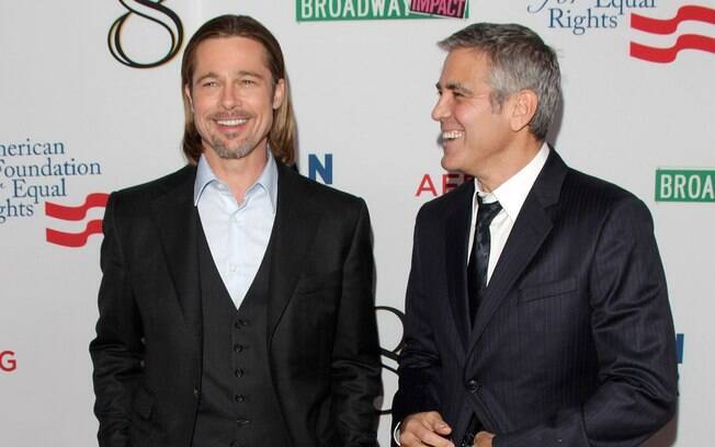 Brad Pitt e George Clooney ficaram amigos nos bastidores de 