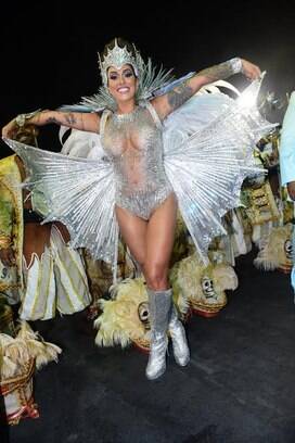 A rainha de bateria da Vila Maria, Dani Bolina. Foto: Ag News