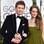 Eddie Redmayne e Hannah Bagshawe posam para fotos. Foto: AP