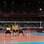 Wallace saca na partida que decidiu a medalha de ouro no vôlei. Foto: Elsa/Getty Images