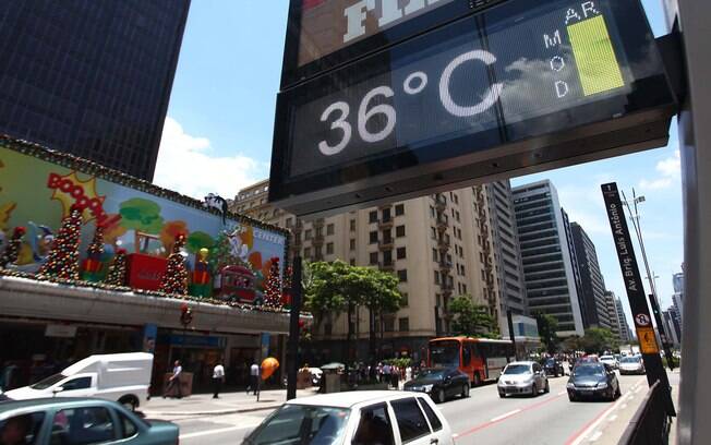 Termômetro na Avenida Paulista (5/12/2013)