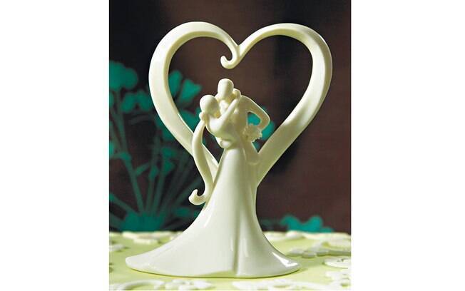 Este, romântico, é feito de porcelana. Também da The Cake Top
