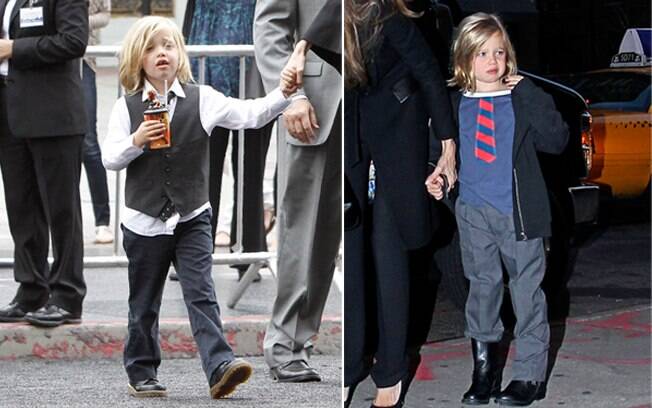 Shiloh: a filha de Angelina Jolie e Brad Pitt prefere roupas de menino