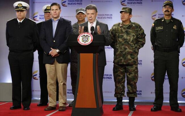 Presidente da Colômbia, Juan Manuel Santos anuncia que pelo menos 26 rebeldes foram mortos em ataque no oeste da Colômbia