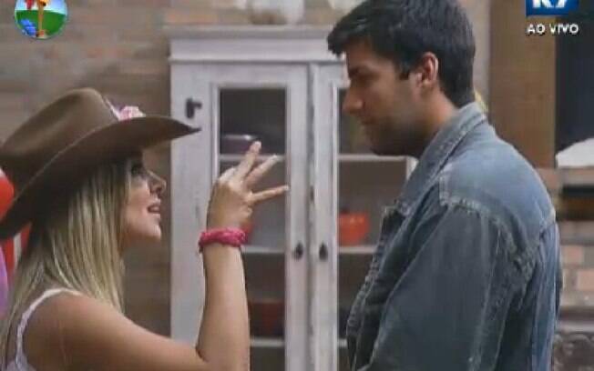 Robertha Portella aconselha Diego a ficar calmo