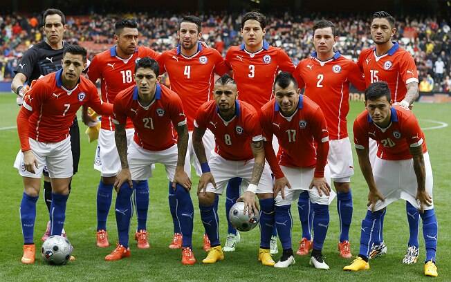 Seleção do Chile para amistoso. Foto: AP Photo/Kirsty Wigglesworth