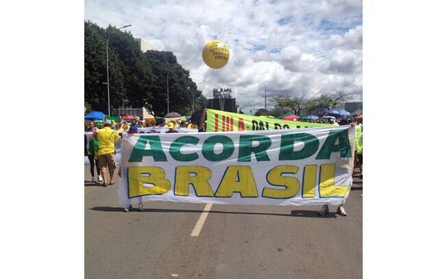 Movimento #TôNaRua acompanha os protestos em Brasília. Foto: Reprodução/Instagram