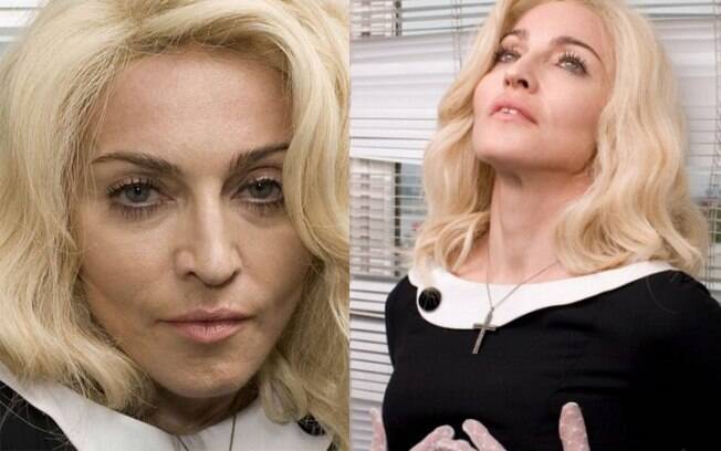 Madonna é outra que tem vários exemplos do Photoshop que foi longe demais. Nesse caso, na revista W 