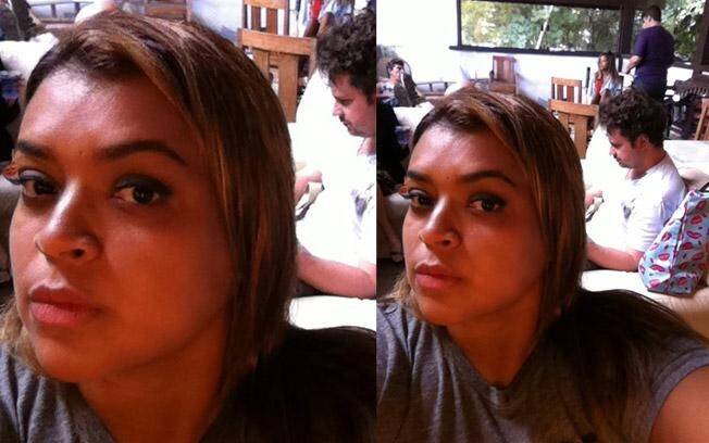 Preta Gil nos bastidores da filmagem de