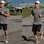 Depois de caminhar um pouco para se aquecer, Luciano Huck seguiu para a corrida. Foto: AgNews