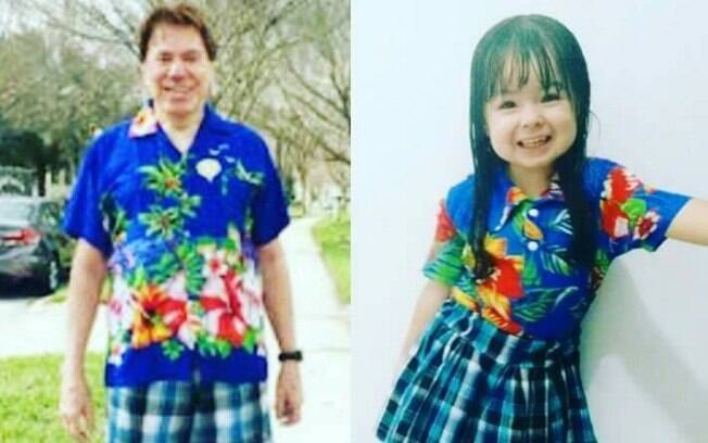 Ana Clara como Silvio Santos em seu aniversário de 3 anos Ana Clara como Silvio Santos em seu aniversário de 3 anos