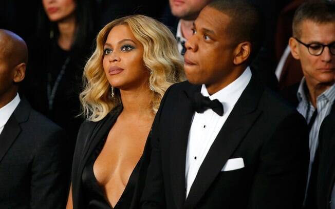 A diva popstar Beyonce Knowles e o marido Jay-Z estão em todas