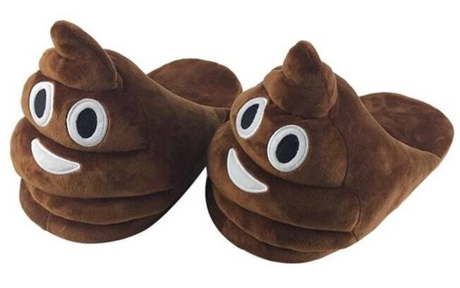 Pantufa do emoji Poop