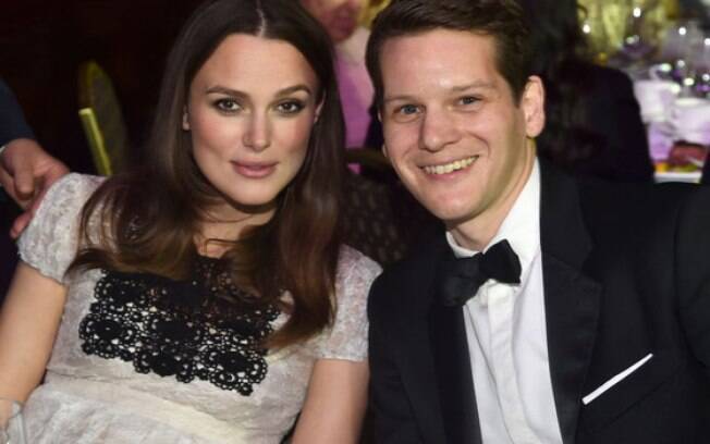Graham Moore e Keira Knightley, que está no elenco do filme