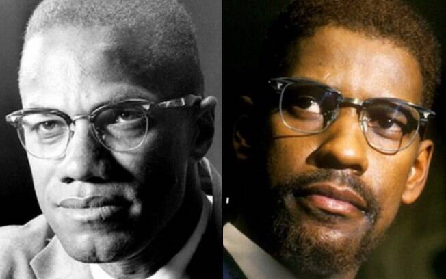 Denzel Washington foi o ator escolhido para interpretar o ativista Malcolm Littlea no filme 'Malcolm X' de 1992