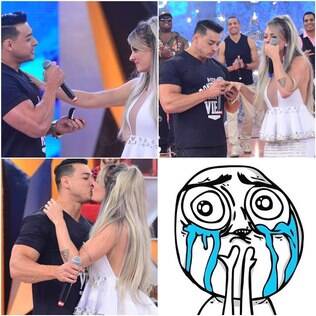 Felipe Franco pede Juju Salimeni em casamento