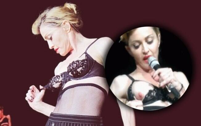 Madonna mostra o seio durante show na Turquia: ousadia