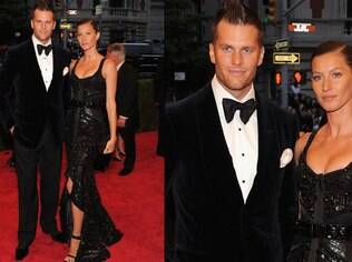 A top Gisele Bündchen com o marido Tom Brady