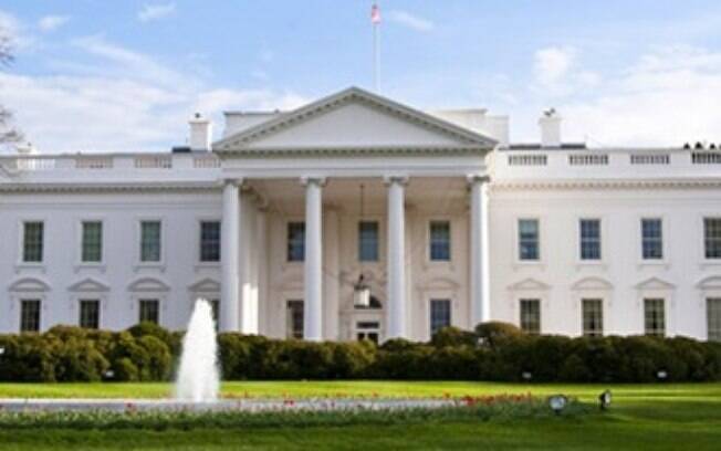 Fachada da residência oficial da presidência norte-americana, localizada em Washington
