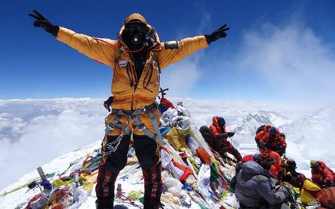Rodrigo Raineri conquistoy o cume do Everest, pela terceira vez, no dia 21 de maio deste ano