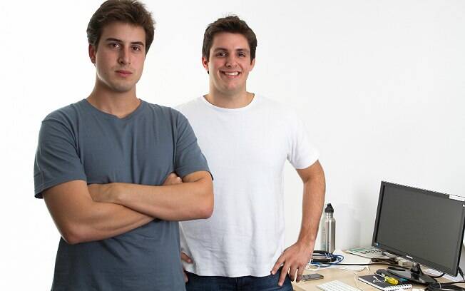 Lucas e Pedro, criadores do Men's Market, site de e-commerce de produtos de estética masculina