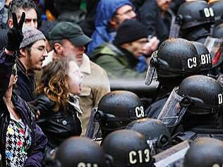 As diferenças da polícia em protestos