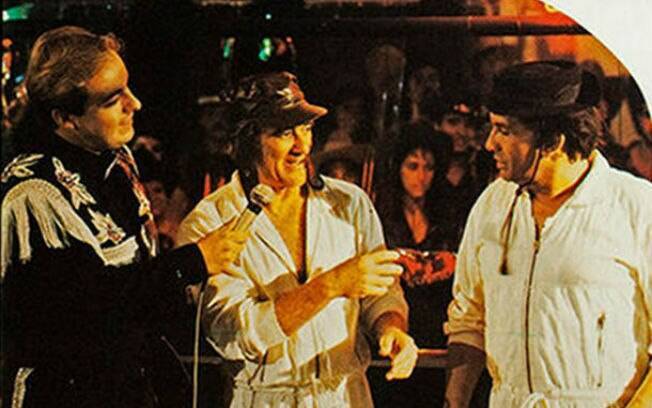Em 1988, os Trapalhões com Gugu no filme 'O Casamento dos Trapalhões'