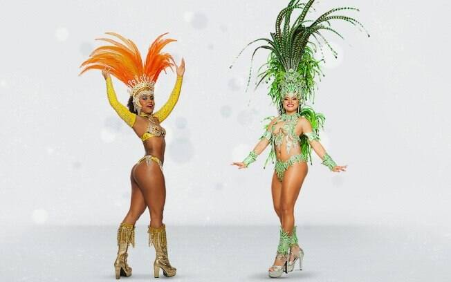 Michelle Fernandes, da Vila Isabel, e Gláucia Nunes, da Mangueira