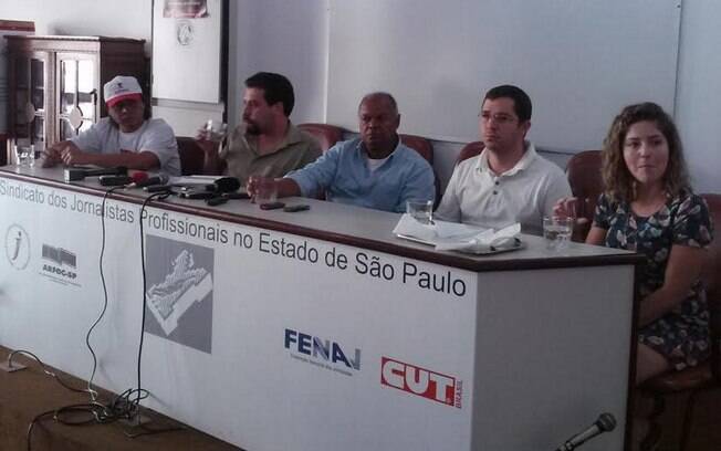 Índio, Guilherme Boulos, Adi dos Santos Lima, Renan Alencar e Carina Vitral, nesta segunda-feira