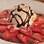 Carpaccio de morango e brigadeiro. Foto: Divulgação