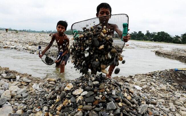 O tema da redação no Enem 2005 foi o trabalho infantil. Foto: AFP
