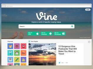 Vine levou recursos presentes no smartphone para a sua versão na web